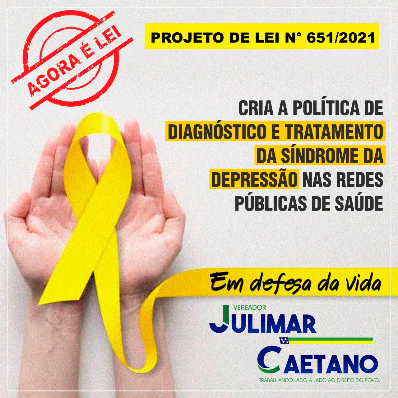 Mais um projeto de lei sancionado; desta vez em prol de quem tem depressão
