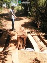 vereador Cesamar Correia visita ponte danificada sobre o rio Buriti